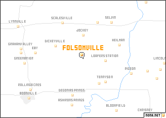 map of Folsomville