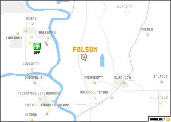 map of Folsom