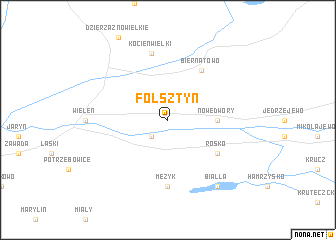 map of Folsztyn