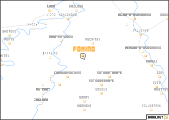 map of Fomino