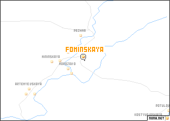 map of Fominskaya