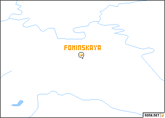 map of Fominskaya