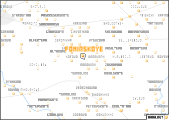 map of Fominskoye