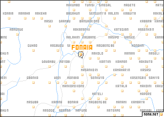 map of Fonaia