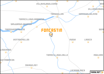 map of Foncastín