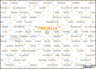 map of Fonciello