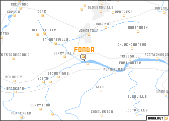 map of Fonda