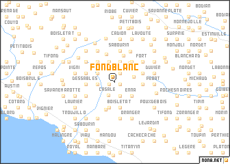 map of Fond Blanc