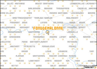 map of Fond de Malonne