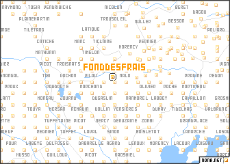 map of Fond des Frais