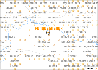 map of Fond des Veaux