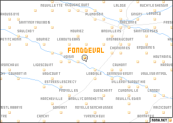map of Fond-de-Val