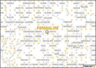 map of Fond Duline