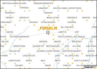 map of Fondelin