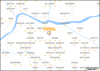 map of Fondil