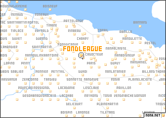 map of Fond League