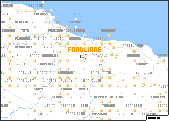 map of Fond Liane