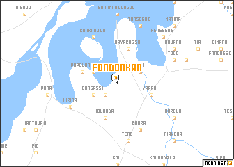 map of Fondonkan