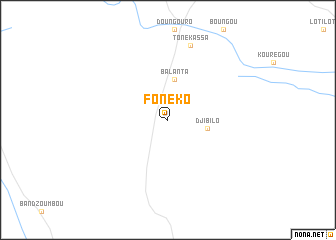 map of Fonéko