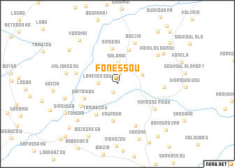 map of Fonéssou