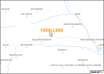 map of Fonollosa