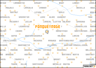 map of Fonqueyrade