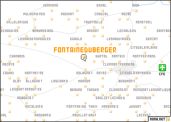 map of Fontaine du Berger
