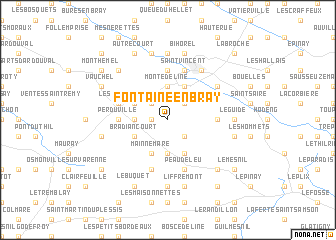 map of Fontaine-en-Bray