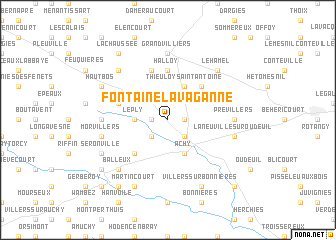 map of Fontaine-Lavaganne