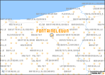 map of Fontaine-le-Dun