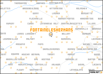 map of Fontaine-lès-Hermans