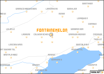 map of Fontainemelon