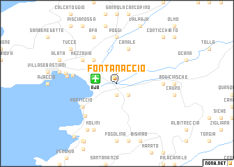 map of Fontanaccio
