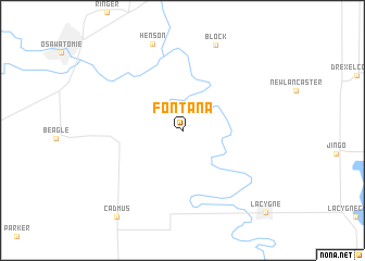 map of Fontana