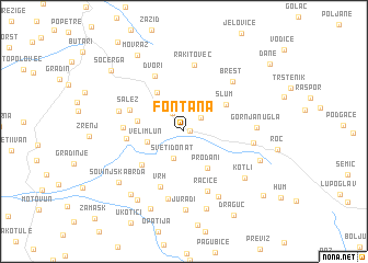 map of Fontana