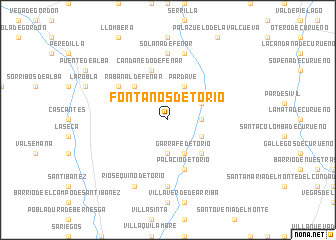 map of Fontanos de Torío
