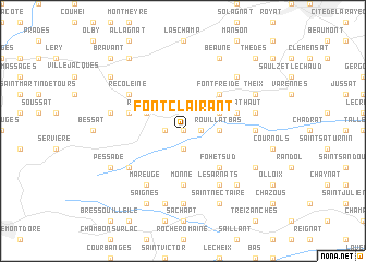 map of Fontclairant