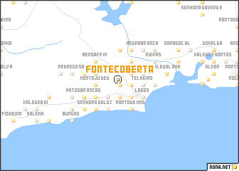map of Fonte Coberta