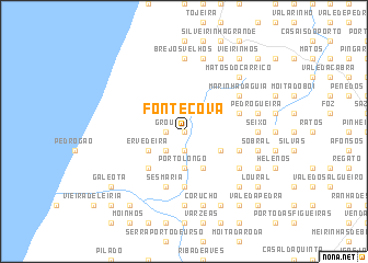 map of Fonte Cova