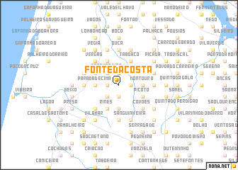 map of Fonte da Costa