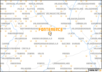 map of Fonte Mercê