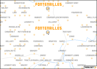 map of Fontenailles