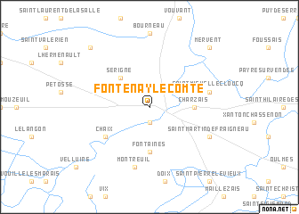 map of Fontenay-le-Comte