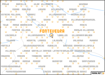 map of Fontevedra