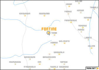 map of Fontiné