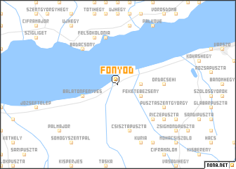 map of Fonyód