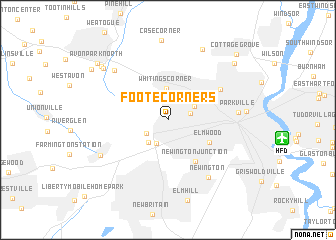 map of Foote Corners