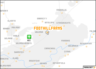 map of Foothill Farms