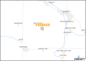 map of Foraker