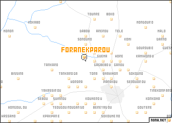 map of Forané Kparou